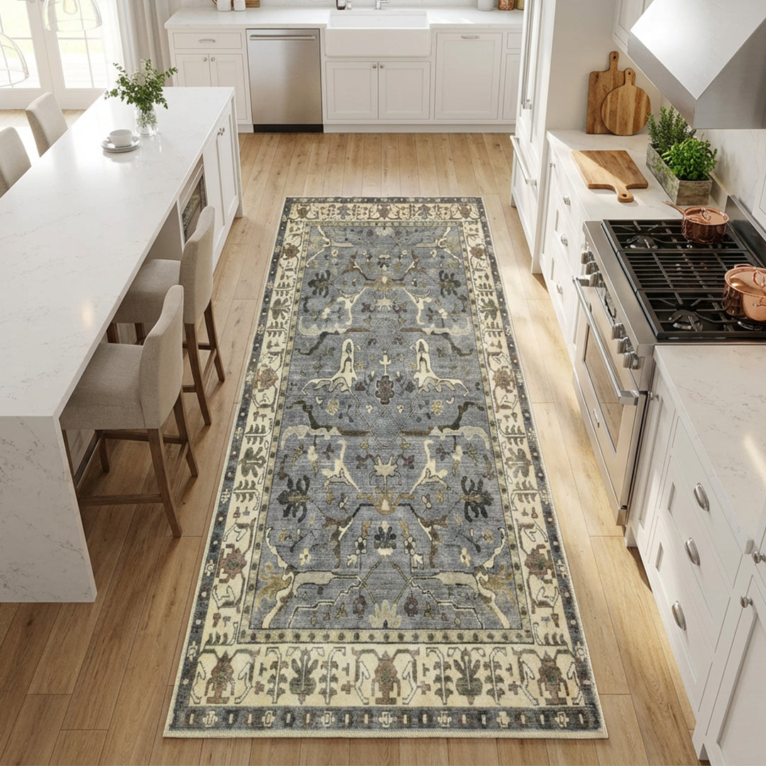 Muddy Mat Muddy Carpet Duskfall Washable Area Rugs for Living Room, Bedroom & Dining Room – Modern Soft Low Pile Non Slip Carpet – Pet Friendly Waterproof Foldable Rugs for Home