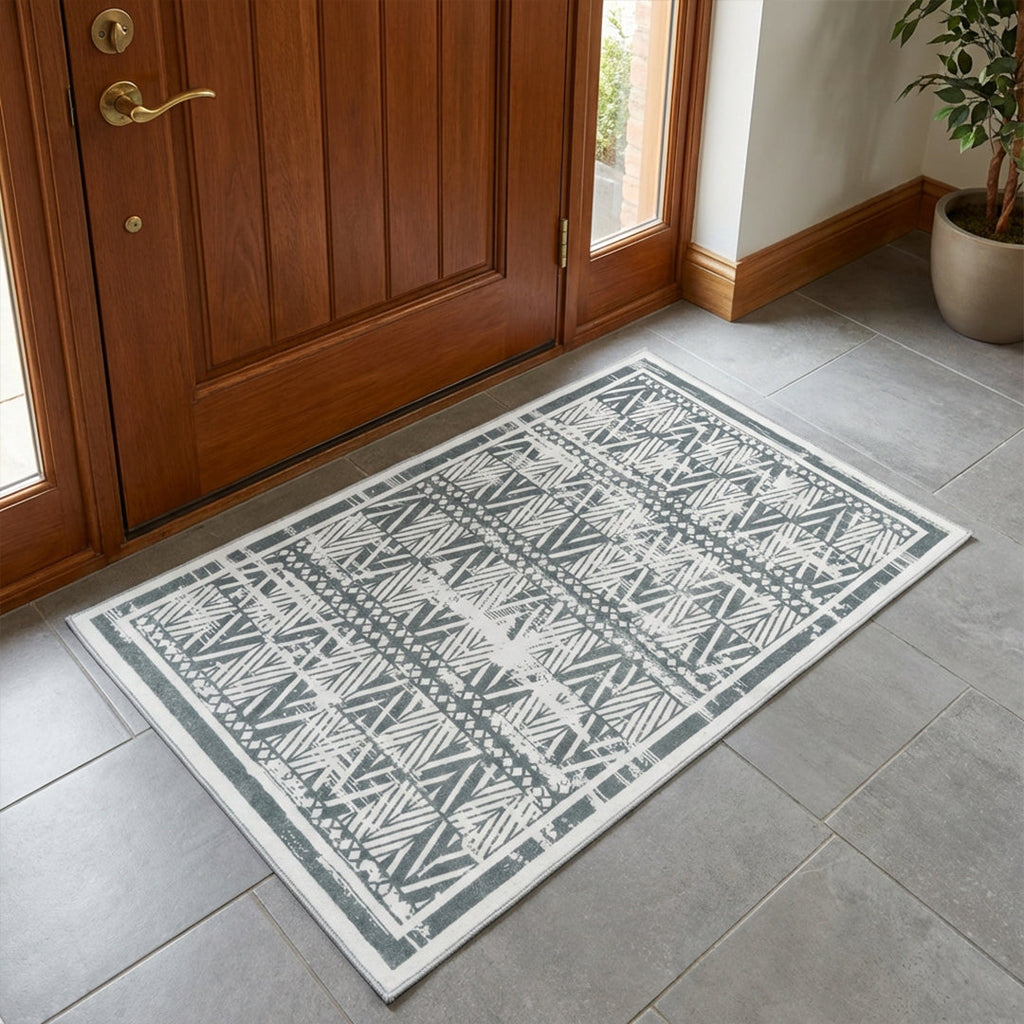 Muddy Mat Muddy Carpet Zenith Washable Area Rugs for Living Room, Bedroom & Dining Room – Modern Soft Low Pile Non Slip Carpet – Pet Friendly Waterproof Foldable Rugs for Home