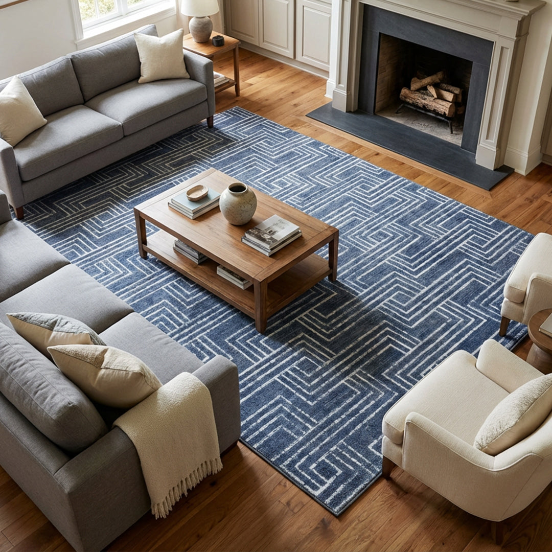 Muddy Mat Muddy Carpet Cipher Washable Area Rugs for Living Room, Bedroom & Dining Room – Modern Soft Low Pile Non Slip Carpet – Pet Friendly Waterproof Foldable Rugs for Home