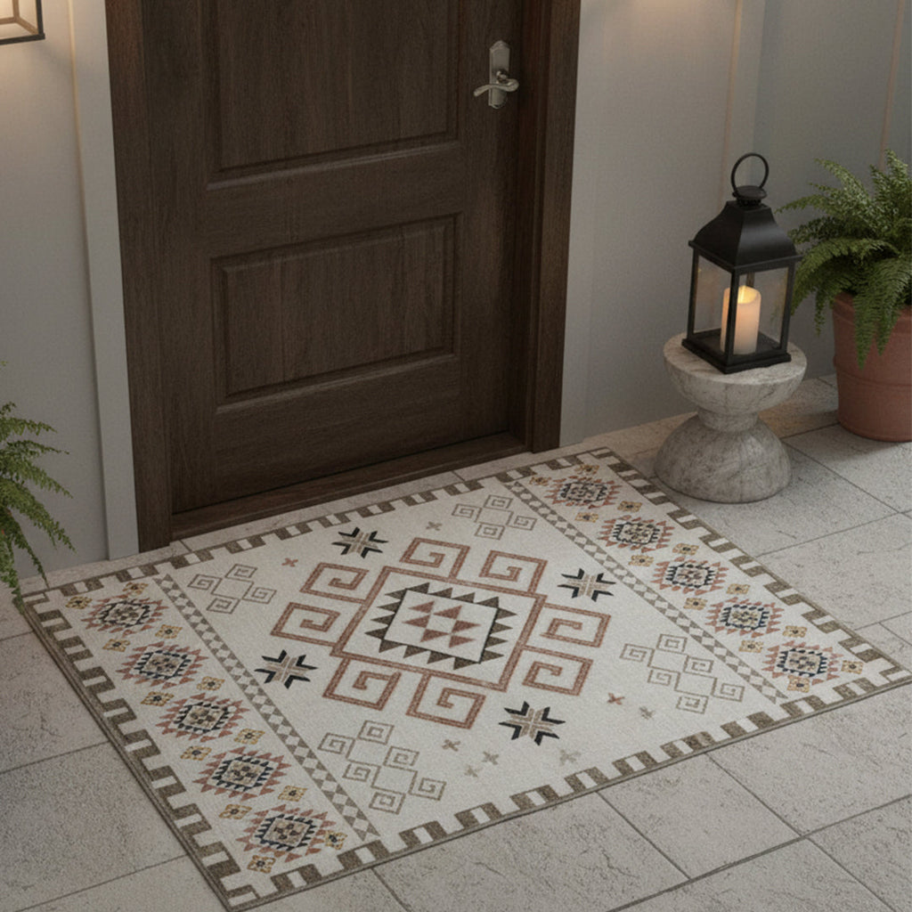 Muddy Mat Muddy Carpet Sedona Washable Area Rugs for Living Room, Bedroom & Dining Room – Modern Soft Low Pile Non Slip Carpet – Pet Friendly Waterproof Foldable Rugs for Home