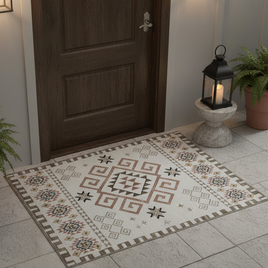 Muddy Mat Muddy Carpet Sedona Washable Area Rugs for Living Room, Bedroom & Dining Room – Modern Soft Low Pile Non Slip Carpet – Pet Friendly Waterproof Foldable Rugs for Home