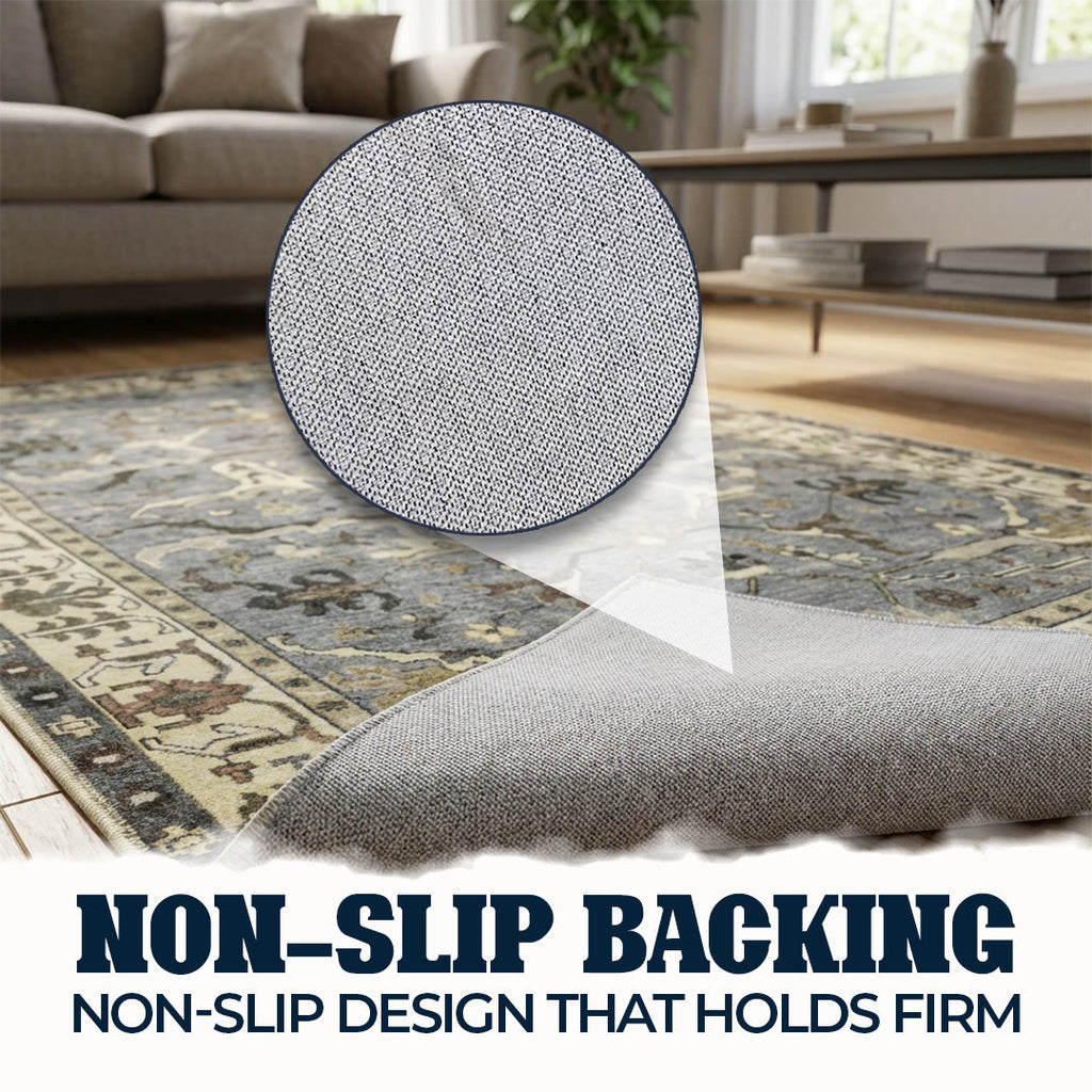 Muddy Mat Muddy Carpet Duskfall Washable Area Rugs for Living Room, Bedroom & Dining Room – Modern Soft Low Pile Non Slip Carpet – Pet Friendly Waterproof Foldable Rugs for Home
