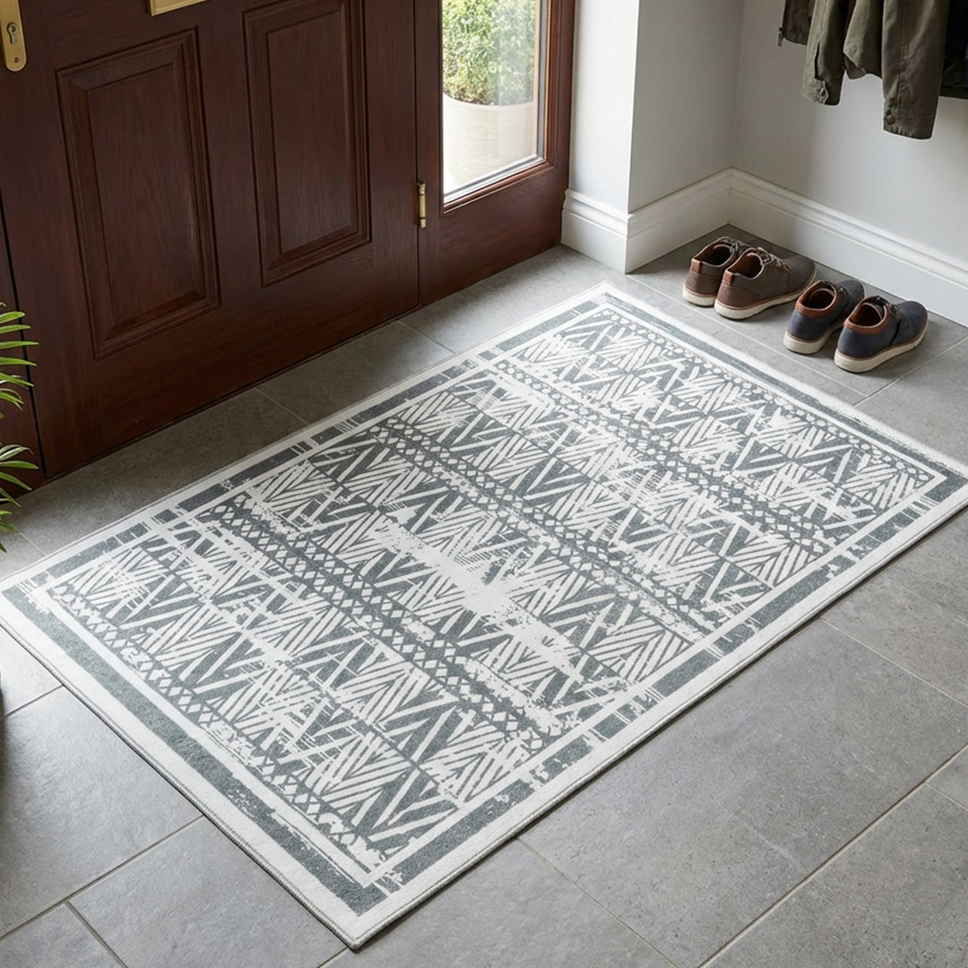 Muddy Mat Muddy Carpet Zenith Washable Area Rugs for Living Room, Bedroom & Dining Room – Modern Soft Low Pile Non Slip Carpet – Pet Friendly Waterproof Foldable Rugs for Home