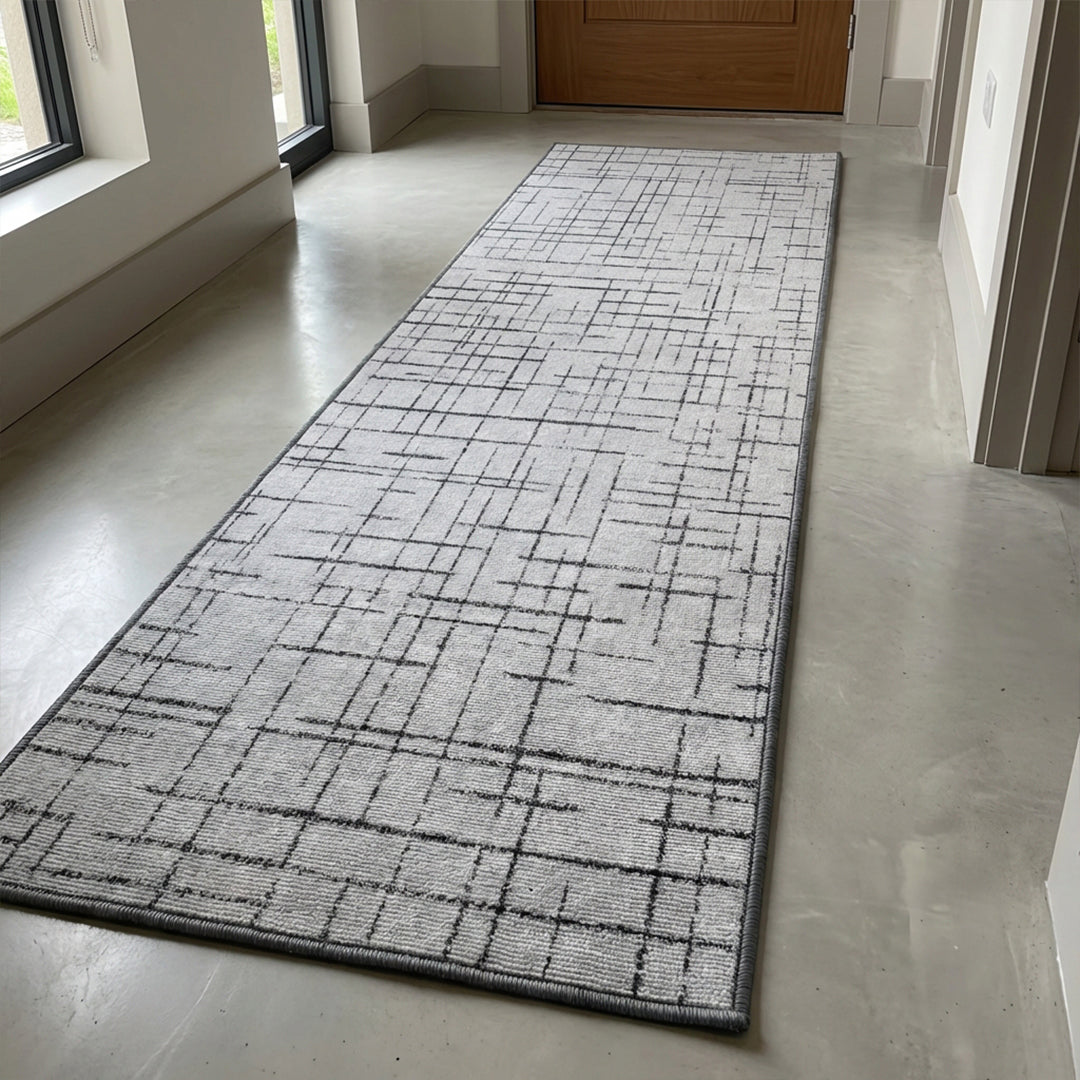 Muddy Mat Muddy Carpet Strata Washable Area Rugs for Living Room, Bedroom & Dining Room – Modern Soft Low Pile Non Slip Carpet – Pet Friendly Waterproof Foldable Rugs for Home