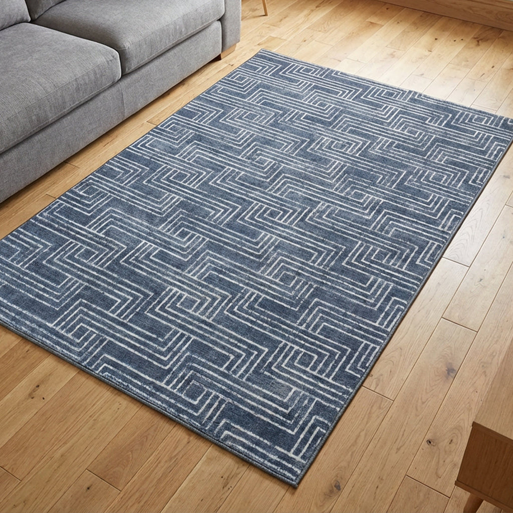 Muddy Mat Muddy Carpet Cipher Washable Area Rugs for Living Room, Bedroom & Dining Room – Modern Soft Low Pile Non Slip Carpet – Pet Friendly Waterproof Foldable Rugs for Home