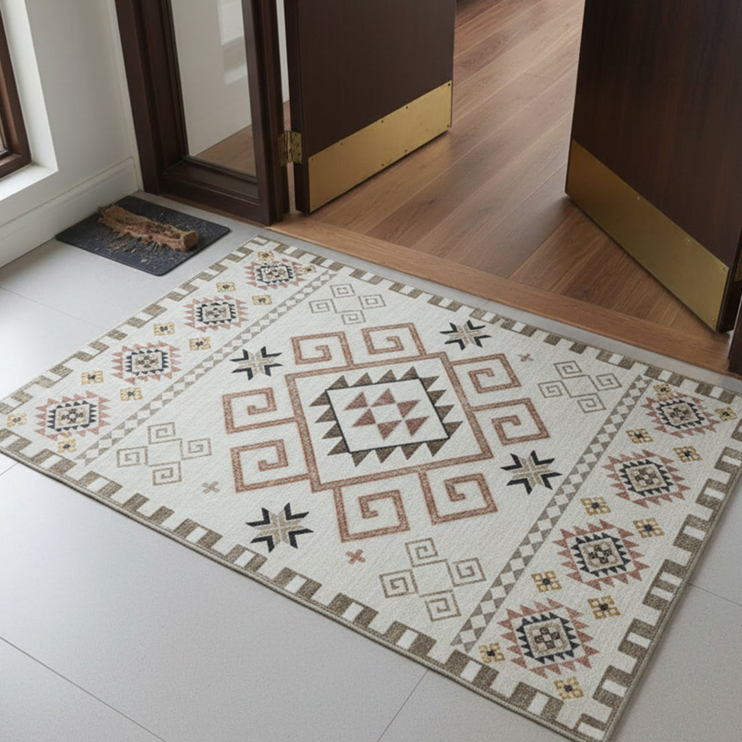 Muddy Mat Muddy Carpet Sedona Washable Area Rugs for Living Room, Bedroom & Dining Room – Modern Soft Low Pile Non Slip Carpet – Pet Friendly Waterproof Foldable Rugs for Home