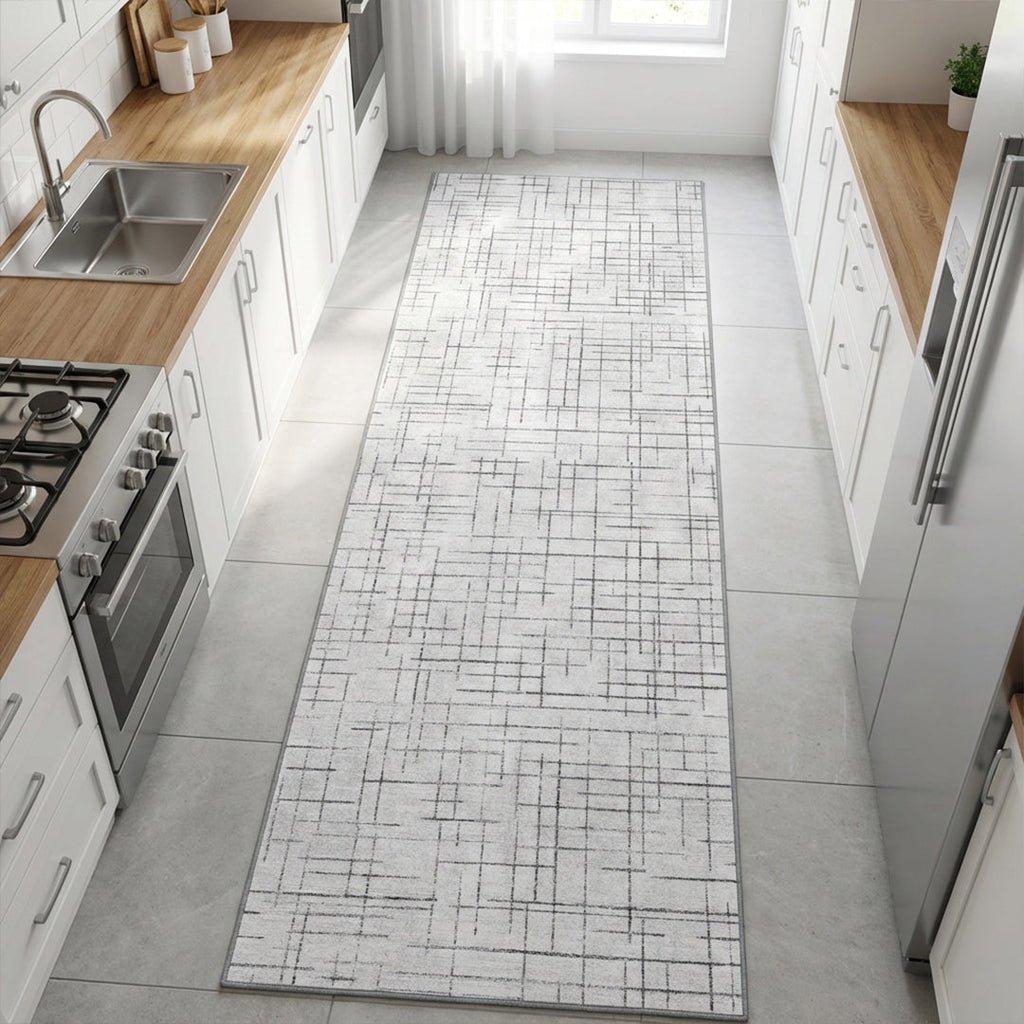 Muddy Mat Muddy Carpet Strata Washable Area Rugs for Living Room, Bedroom & Dining Room – Modern Soft Low Pile Non Slip Carpet – Pet Friendly Waterproof Foldable Rugs for Home