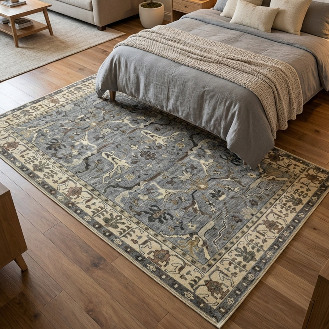 Muddy Mat Muddy Carpet Duskfall Washable Area Rugs for Living Room, Bedroom & Dining Room – Modern Soft Low Pile Non Slip Carpet – Pet Friendly Waterproof Foldable Rugs for Home
