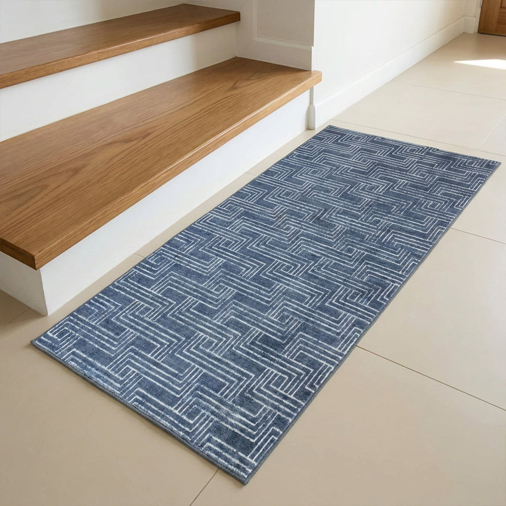 Muddy Mat Muddy Carpet Cipher Washable Area Rugs for Living Room, Bedroom & Dining Room – Modern Soft Low Pile Non Slip Carpet – Pet Friendly Waterproof Foldable Rugs for Home