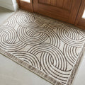 Muddy Mat Muddy Carpet Orbit Washable Area Rugs for Living Room, Bedroom & Dining Room – Modern Soft Low Pile Non Slip Carpet – Pet Friendly Waterproof Foldable Rugs for Home