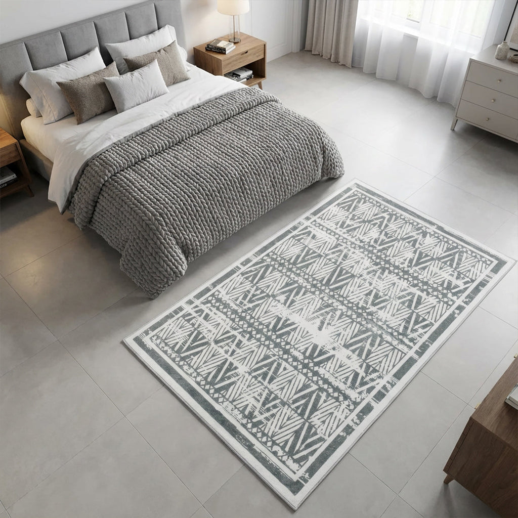 Muddy Mat Muddy Carpet Zenith Washable Area Rugs for Living Room, Bedroom & Dining Room – Modern Soft Low Pile Non Slip Carpet – Pet Friendly Waterproof Foldable Rugs for Home