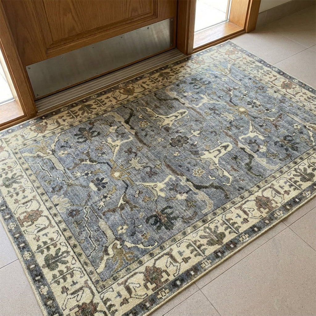 Muddy Mat Muddy Carpet Duskfall Washable Area Rugs for Living Room, Bedroom & Dining Room – Modern Soft Low Pile Non Slip Carpet – Pet Friendly Waterproof Foldable Rugs for Home