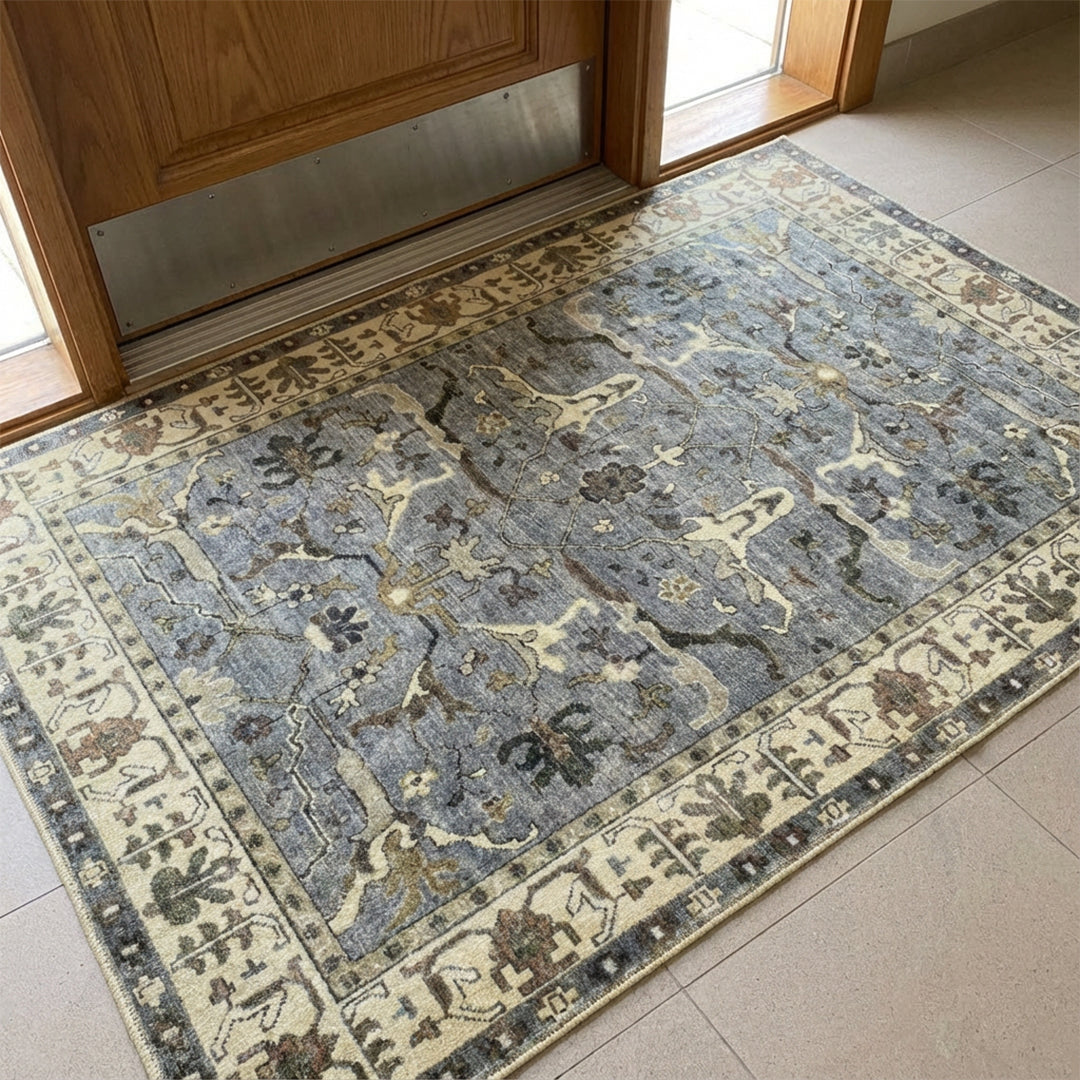 Muddy Mat Muddy Carpet Duskfall Washable Area Rugs for Living Room, Bedroom & Dining Room – Modern Soft Low Pile Non Slip Carpet – Pet Friendly Waterproof Foldable Rugs for Home