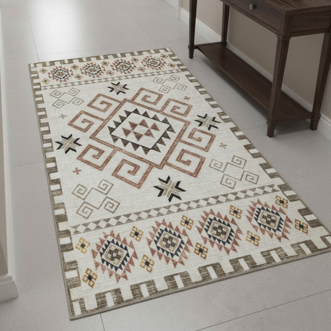Muddy Mat Muddy Carpet Sedona Washable Area Rugs for Living Room, Bedroom & Dining Room – Modern Soft Low Pile Non Slip Carpet – Pet Friendly Waterproof Foldable Rugs for Home