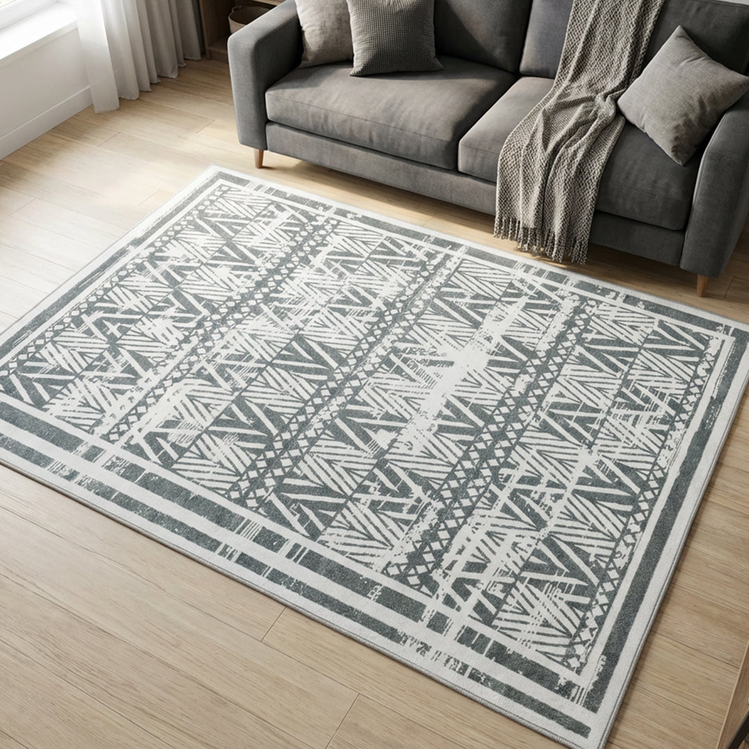 Muddy Mat Muddy Carpet Zenith Washable Area Rugs for Living Room, Bedroom & Dining Room – Modern Soft Low Pile Non Slip Carpet – Pet Friendly Waterproof Foldable Rugs for Home