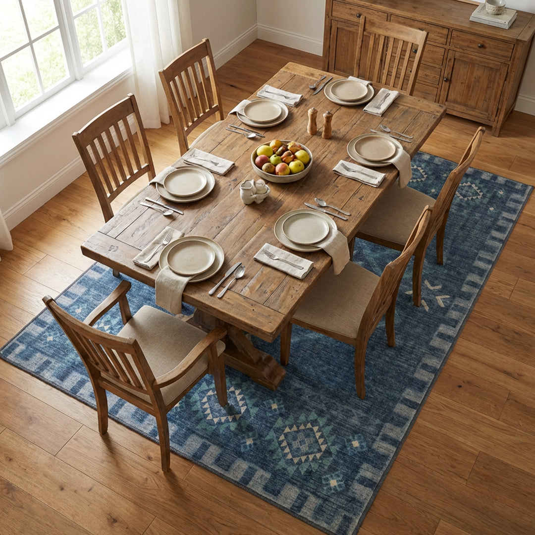 Muddy Mat Muddy Carpet Mesa Washable Area Rugs for Living Room, Bedroom & Dining Room – Modern Soft Low Pile Non Slip Carpet – Pet Friendly Waterproof Foldable Rugs for Home