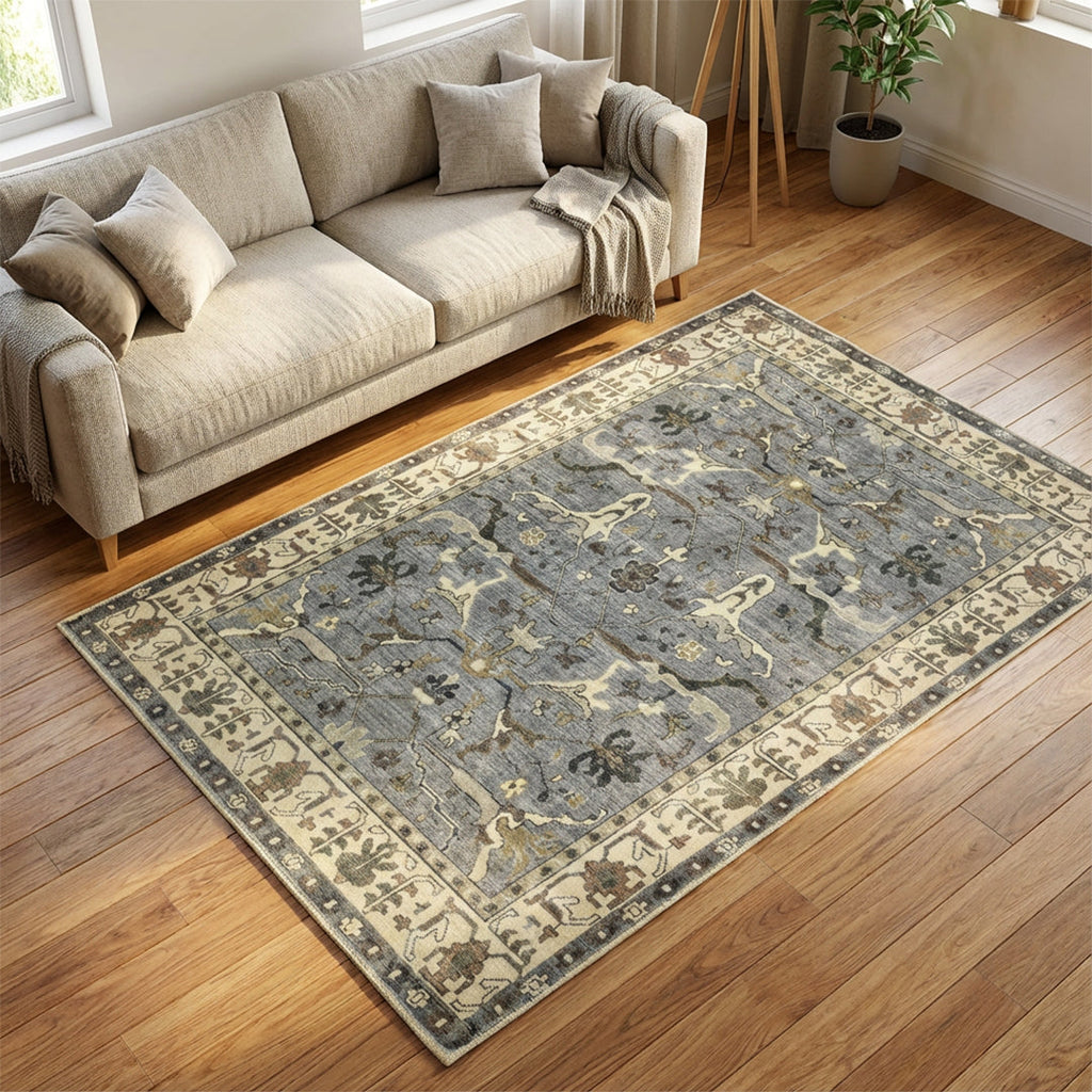 Muddy Mat Muddy Carpet Duskfall Washable Area Rugs for Living Room, Bedroom & Dining Room – Modern Soft Low Pile Non Slip Carpet – Pet Friendly Waterproof Foldable Rugs for Home