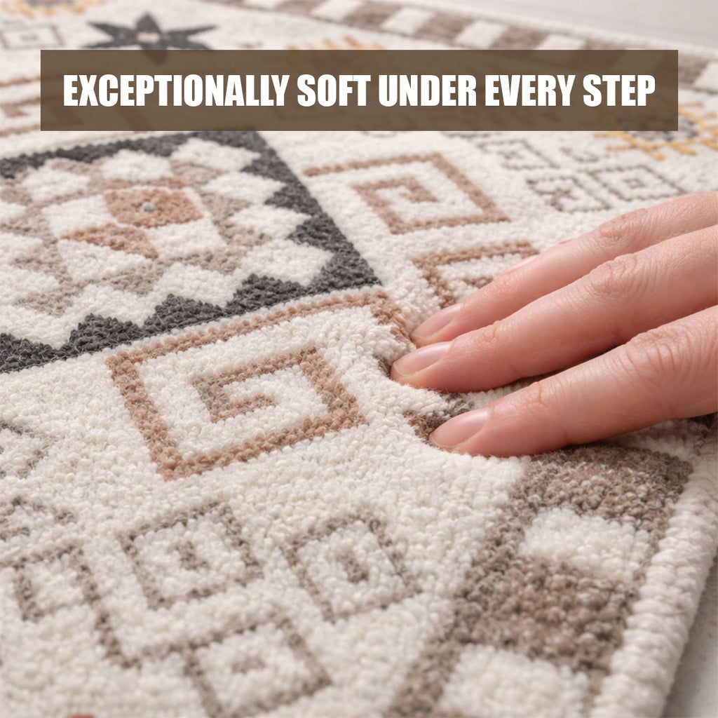 Muddy Mat Muddy Carpet Sedona Washable Area Rugs for Living Room, Bedroom & Dining Room – Modern Soft Low Pile Non Slip Carpet – Pet Friendly Waterproof Foldable Rugs for Home