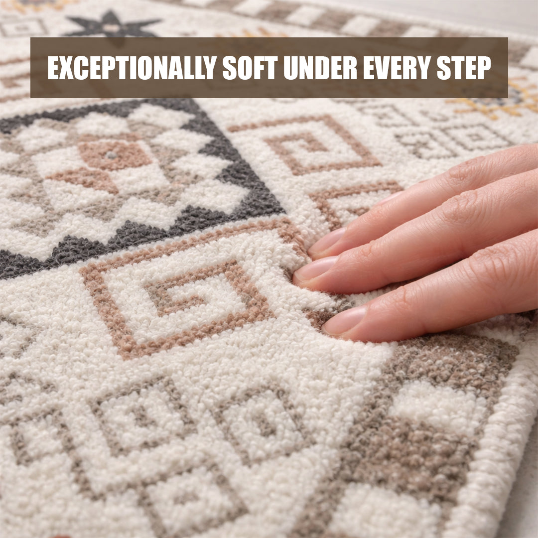 Muddy Mat Muddy Carpet Sedona Washable Area Rugs for Living Room, Bedroom & Dining Room – Modern Soft Low Pile Non Slip Carpet – Pet Friendly Waterproof Foldable Rugs for Home