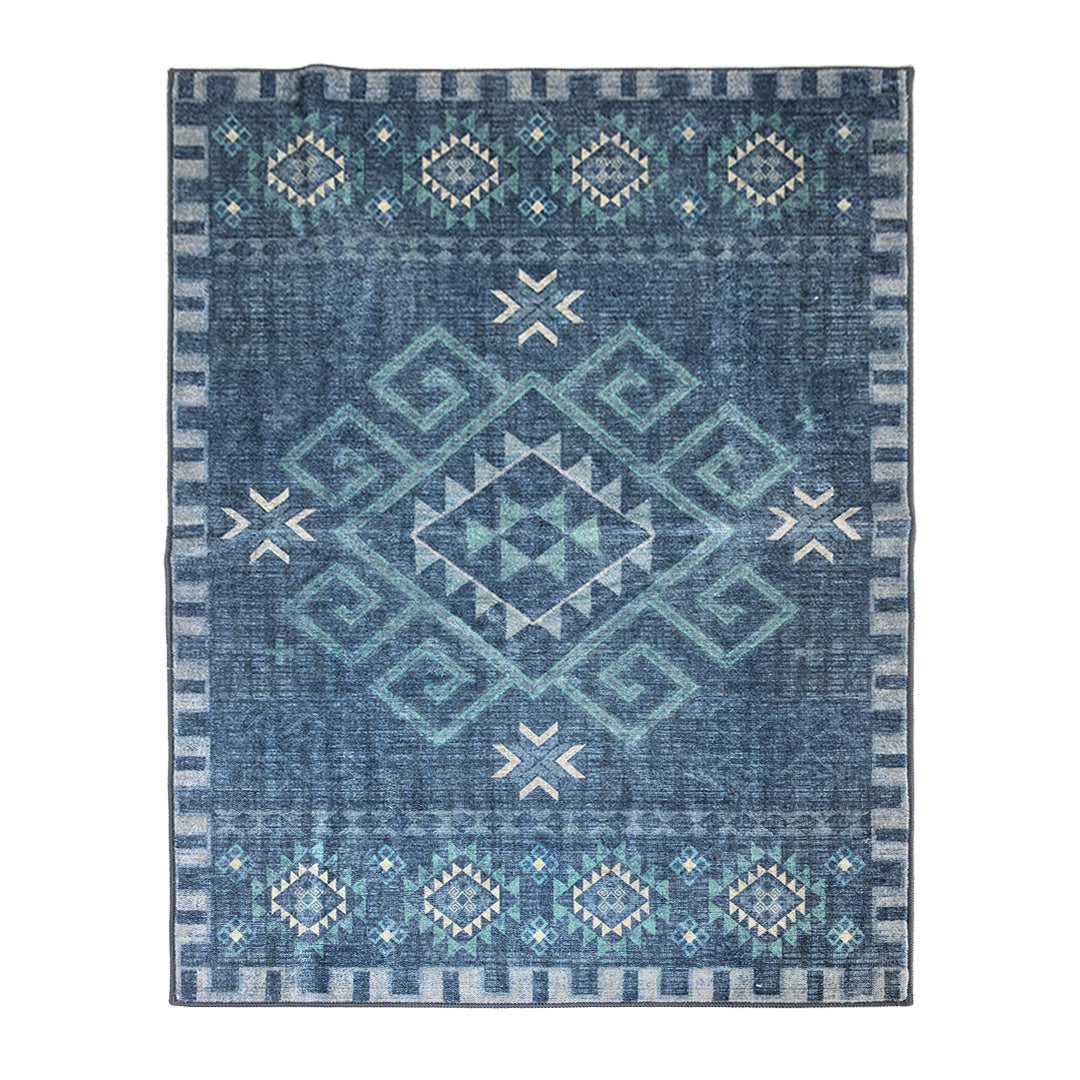 Muddy Mat Muddy Carpet Mesa Washable Area Rugs for Living Room, Bedroom & Dining Room – Modern Soft Low Pile Non Slip Carpet – Pet Friendly Waterproof Foldable Rugs for Home